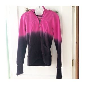 Lululemon Rare Ombré Zip Up Logo Jacket